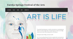 Desktop Screenshot of eurekaspringsfestivalofthearts.com